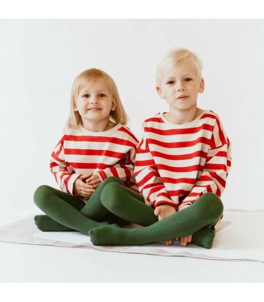 Art. 023 FD030 104-110 CIEMNY ZIELONY - RAJSTOPY DZIECIĘCE GŁADKIE