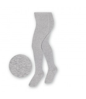 Art. 023 FE029 116-122 MELANŻ JASNY SZARY - RAJSTOPY DZIECIĘCE GŁADKIE