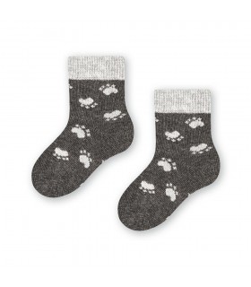 Art.138 KN277 14-16 MELANŻ CIEMNY SZARY