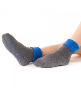 ART. 155 RO018 20-22 MELANŻ SZARY - SKARPETKI FROTTE ANTYPOŚLIZGOWE