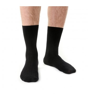 Art. 130 OC003 41-43 CZARNY - SKARPETKI BEZUCISKOWE Z WEŁNY MERINO