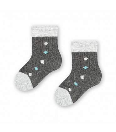 Art.138 KS281 11-13 MELANŻ CIEMNY SZARY