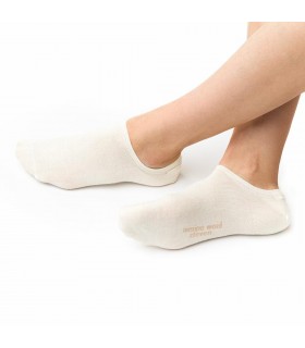 Art. 130 YR001 35-37 ECRU - STOPKI Z WEŁNY MERINO