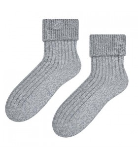 Art. 067 BE29 35-37 MELANŻ JASNY  SZARY - SKARPETY DO SPANIA