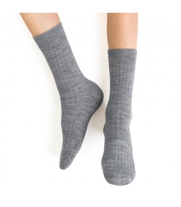 Art.130 GC014 26-28 MELANŻ JASNY SZARY - BEZUCISKOWE W PRĄŻEK