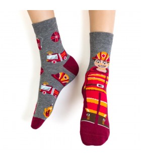 Art.138 KR325 23-25 MELANŻ SZARY - STRAŻAK