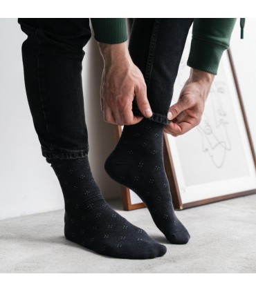 Art.056 HC201 39-41 MELANŻ GRAFIT - DELIKATNY ŚCIĄGACZ