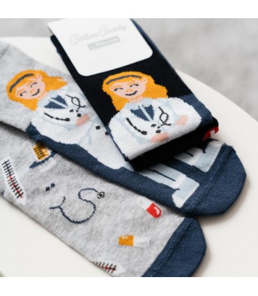 Art.014 DN432 29-31 MELANŻ JASNY SZARY - LEKARZ