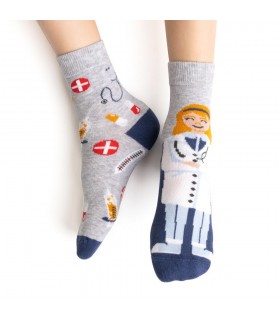 Art.138 KP326 20-22 MELANŻ JASNY SZARY - LEKARZ