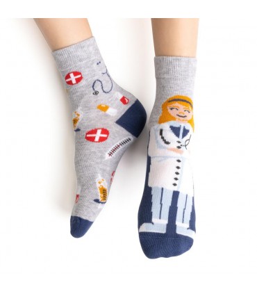 Art.014 DM432 26-28 MELANŻ JASNY SZARY - LEKARZ