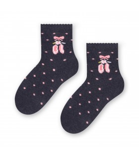 Art.138 KP340 20-22 MELANŻ JEANS - BALETKI