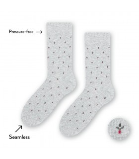 Art.056 IC207 42-44 MELANŻ JASNY SZARY - DELIKATNY ŚCIĄGACZ