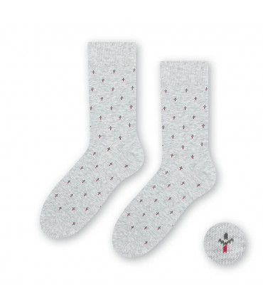 Art.056 IC207 42-44 MELANŻ JASNY SZARY - DELIKATNY ŚCIĄGACZ