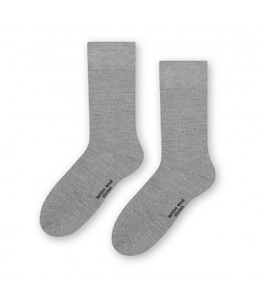 Art. 130 LP04 41-43 SZARY - SKARPETY GARNITUROWE Z WEŁNY MERINO