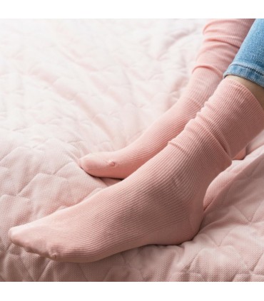 Art. 018 S059 35-38 RÓŻOWY - SKARPETY BEZUCISKOWE