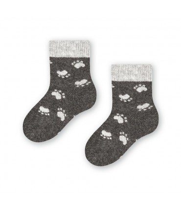 Art.138 KN277 14-16 MELANŻ CIEMNY SZARY