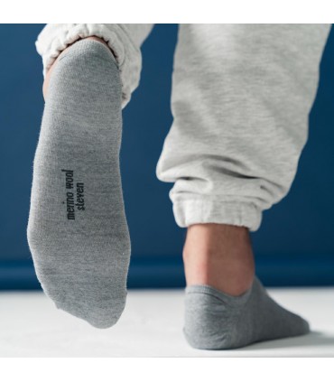 Art. 130 HK001 44-46 SZARY - STOPKI Z WEŁNY MERINO