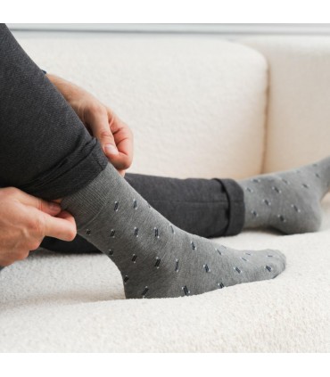 Art.056 HC211 39-41 MELANŻ SZARY - DELIKATNY ŚCIĄGACZ