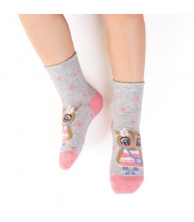 Art.138 KP360 20-22 MELANŻ JASNY SZARY - SOWA