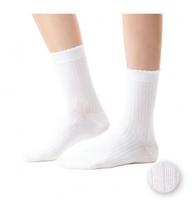 Art.099 DP977 35-37 BIAŁY - ŚCIĄGACZ Z FALBANKĄ