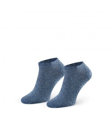 Art. 174 ZN004 44-46 MELANŻ JEANS - STOPKI Z LNEM I BAWEŁNĄ