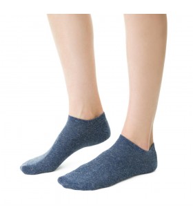 Art. 174 EU004 35-37 MELANŻ JEANS - STOPKI Z LNEM I BAWEŁNĄ