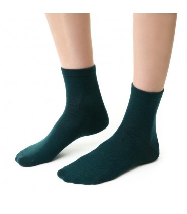 Art. 130 GA008 35-37 ZIELONY - SKARPETKI DAMSKIE Z WEŁNY MERINO