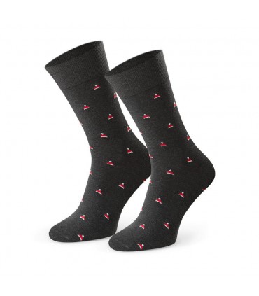 Art.056 HC238 39-41 MELANŻ GRAFIT - CZAPKI MIKOŁAJA