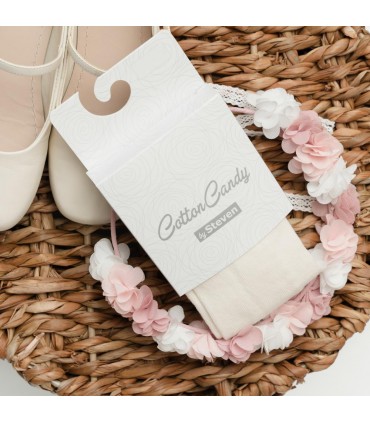 Art. 023 FA02 68-74  ECRU - RAJSTOPY DZIECIĘCE GŁADKIE