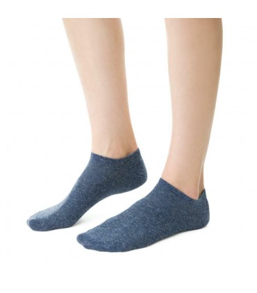 Art. 174 EU004 35-37 MELANŻ JEANS - STOPKI Z LNEM I BAWEŁNĄ