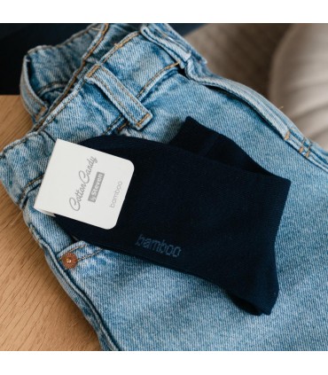 Art. 145 ZM006 26-28 GRANATOWY - SKARPETKI BAMBUSOWE