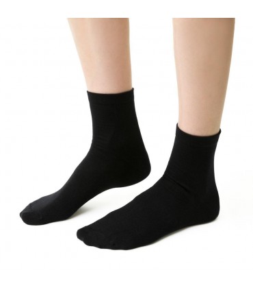Art. 130 GB001 38-40 CZARNY - SKARPETKI DAMSKIE Z WEŁNY MERINO