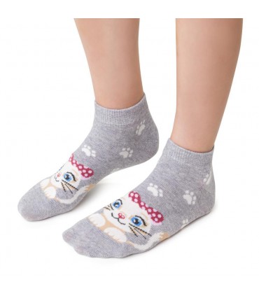 Art. 004 RE214 26-28 MELANŻ JASNY SZARY - KOTEK