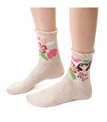 Art.136 CN134 35-37 MELANŻ JASNY BEŻOWY - DZIEŃ MATKI