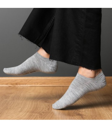 Art. 130 YS002 38-40 SZARY - STOPKI Z WEŁNY MERINO
