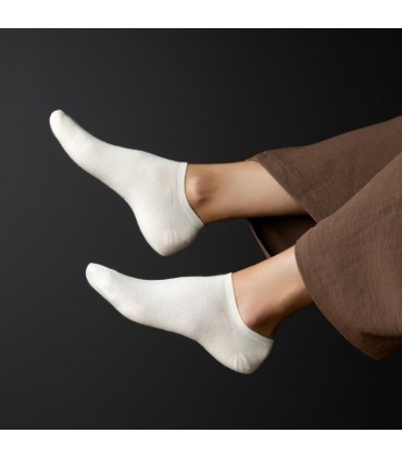 Art. 130 YR001 35-37 ECRU - STOPKI Z WEŁNY MERINO