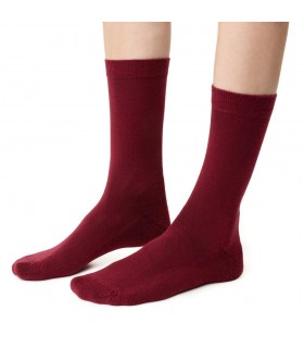 Art. 130 IR008 35-37 BORDOWY - SKARPETKI PÓŁFROTTE Z WEŁNY MERINO