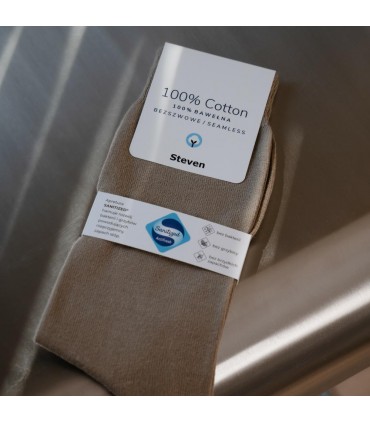 Art. 055 P02 35-37 BEŻ - SKARPETY 100% BAWEŁNY