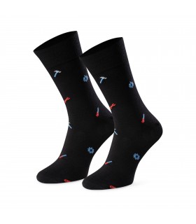 Art. 056 HC288 39-41 CZARNY - SKARPETY MĘSKIE WZOROWANE - NARZĘDZIA