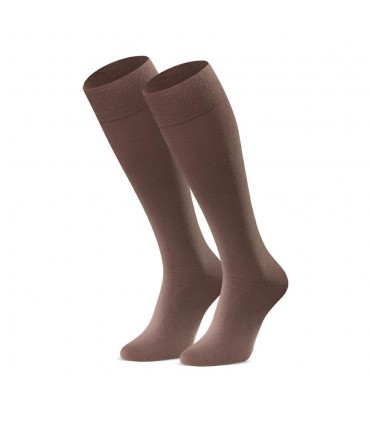 Art. 027 AL005 44-46 CIEMNY BEŻ - PODKOLANÓWKI BAWEŁNIANE MĘSKIE