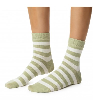 Art. 099 DR133 38-40 ZIELONY - SKARPETKI DAMSKIE W PASKI