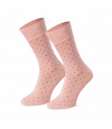 Art. 056 IC269 42-44 RÓŻOWY - SKARPETY MĘSKIE WZOROWANE