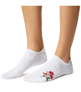 Art. 017 OZ041 38-40 BIAŁY - STOPKI Z KWIATEM