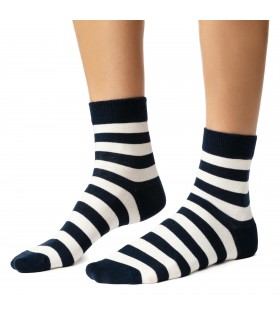 Art. 099 DR136 38-40 GRANATOWY - SKARPETKI DAMSKIE W PASKI