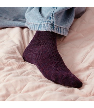 Art.130 GC023 26-28 MELANŻ FIOLETOWY - BEZUCISKOWE W PRĄŻEK