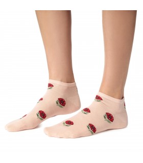 Art. 114 KG182 35-37 JASNY RÓŻ - STOPKI DAMSKIE WZOROWANE