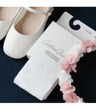 Art. 023 FC01 92-98 BIAŁY - RAJSTOPY DZIECIĘCE GŁADKIE