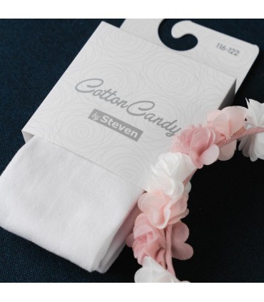 Art. 023 FE01 116-122 BIAŁY - RAJSTOPY DZIECIĘCE GŁADKIE