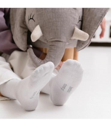 Art. 145 ZM002 26-28 SREBRNY - SKARPETKI BAMBUSOWE