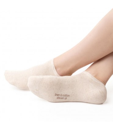 Art. 174 EW001 38-40 ECRU - STOPKI Z LNEM I BAWEŁNĄ